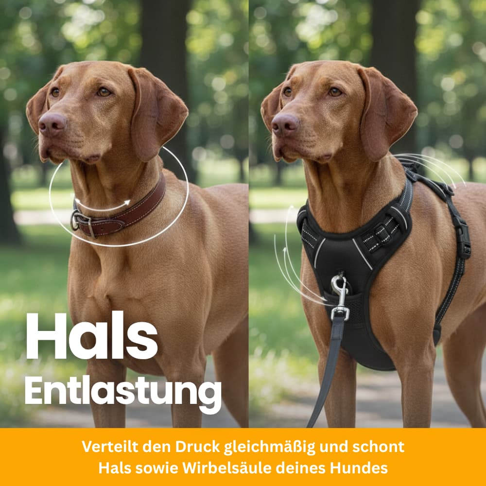 Gepolstertes Anti-Zug Hundegeschirr
