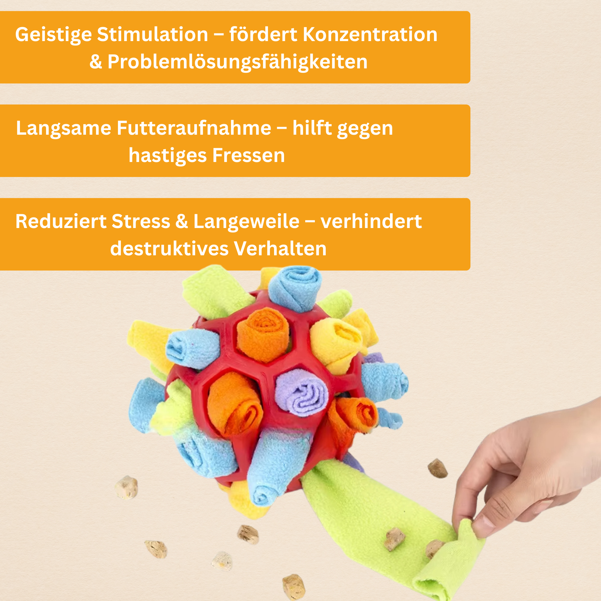 Snuffle Ball – Interactive Treat Toy
