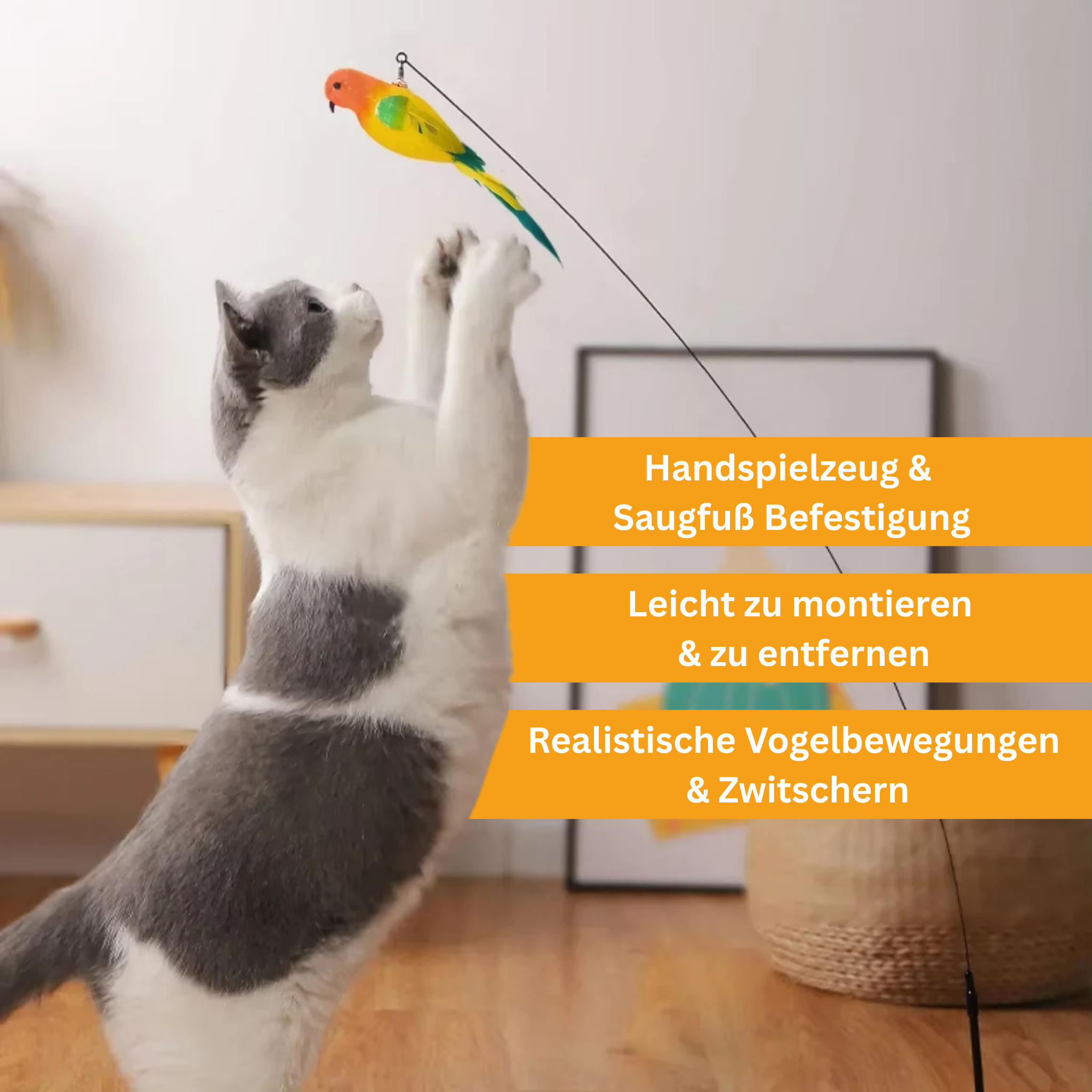 Chirping Bird Toy for Cats