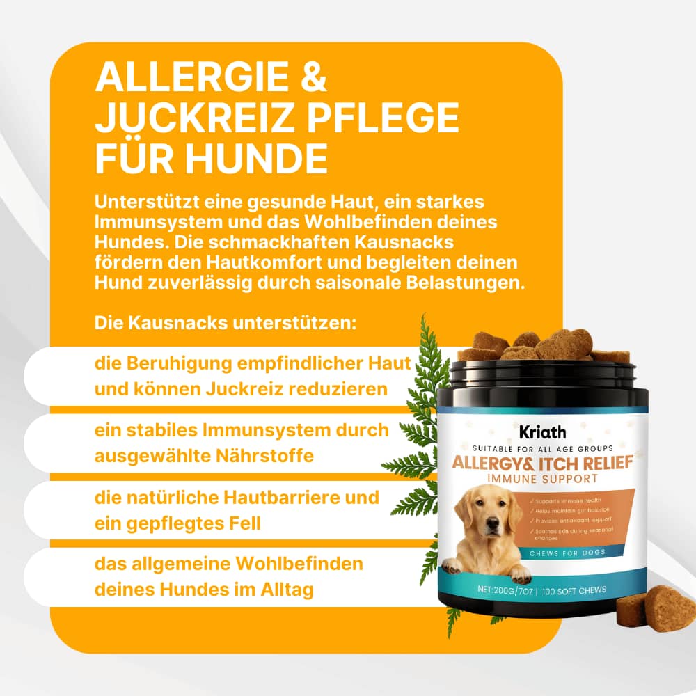 Allergy & Itch Relief Chew Snacks for Dogs