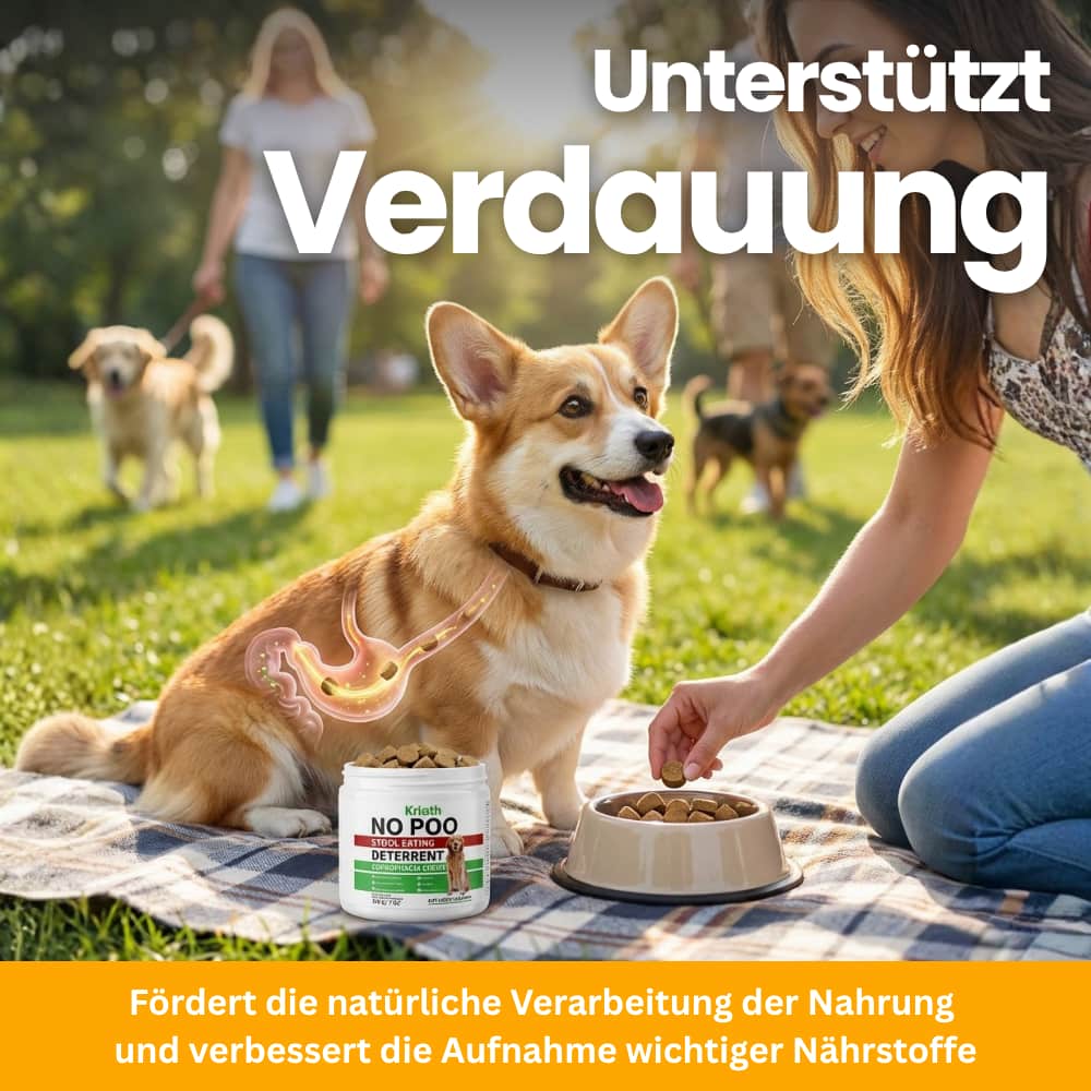 Digestive Complex for Dogs – Chewable Tablets to Stop Coprophagia