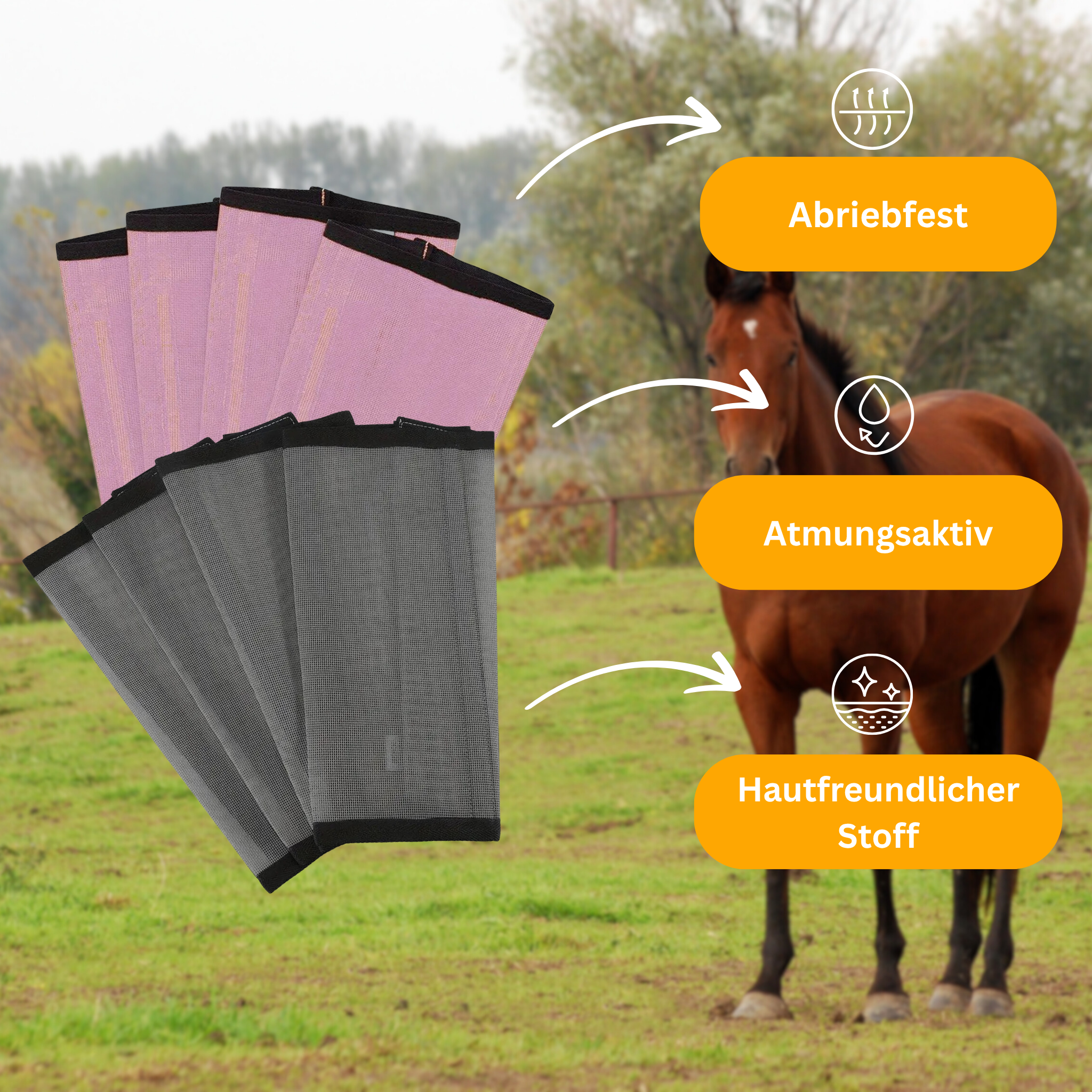 FlyGuard – Breathable Fly Boots for Horses