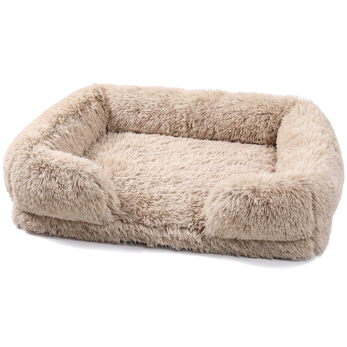 CloudCouch sofa-style dog bed in light brown