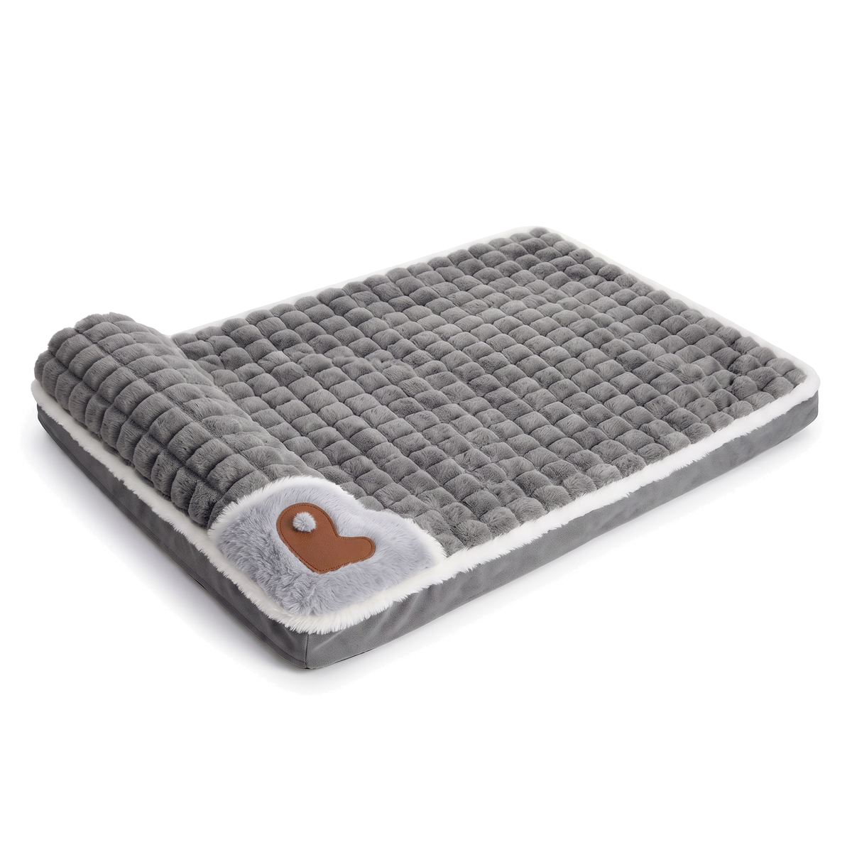 SnugPad cosy dog mat with pillow in Grey